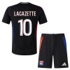 Original Trikotsatz Olympique lyon Alexandre Lacazette 10 Auswärtstrikot 2024-25 Für Kinder